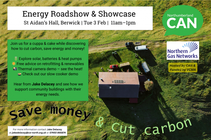 Energy Roadshow & Showcase at St Aidan's Hall, Berwick